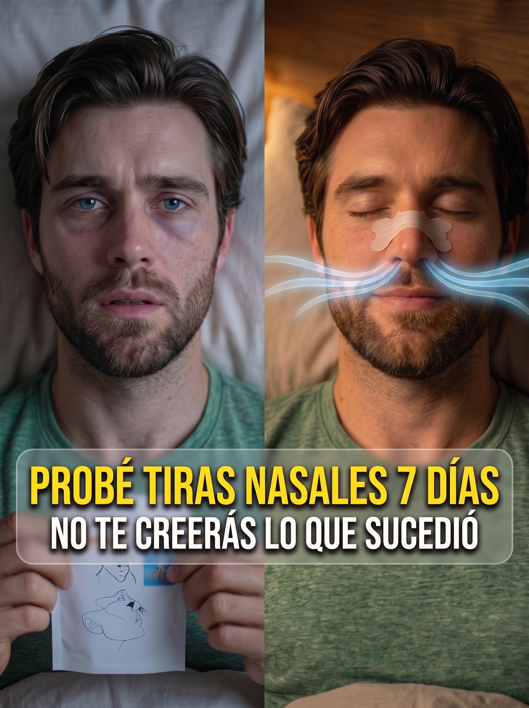 Probé tiras nasales