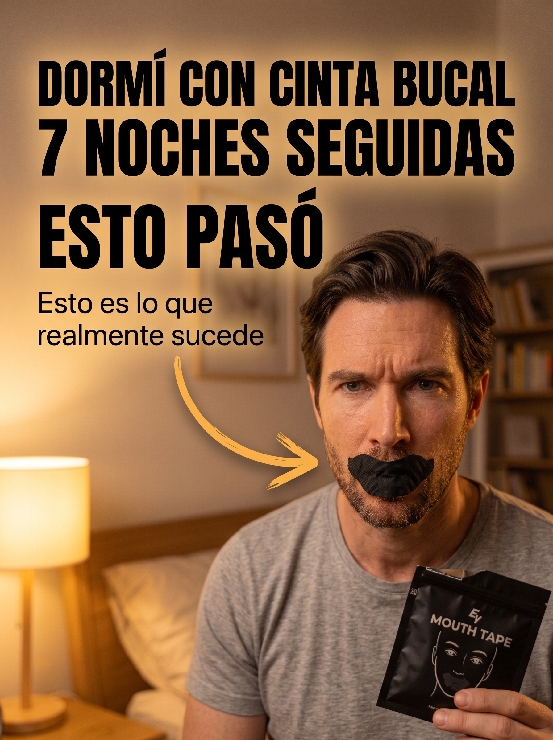 ¿Qué pasa si duermes con cinta bucal por 7 días?