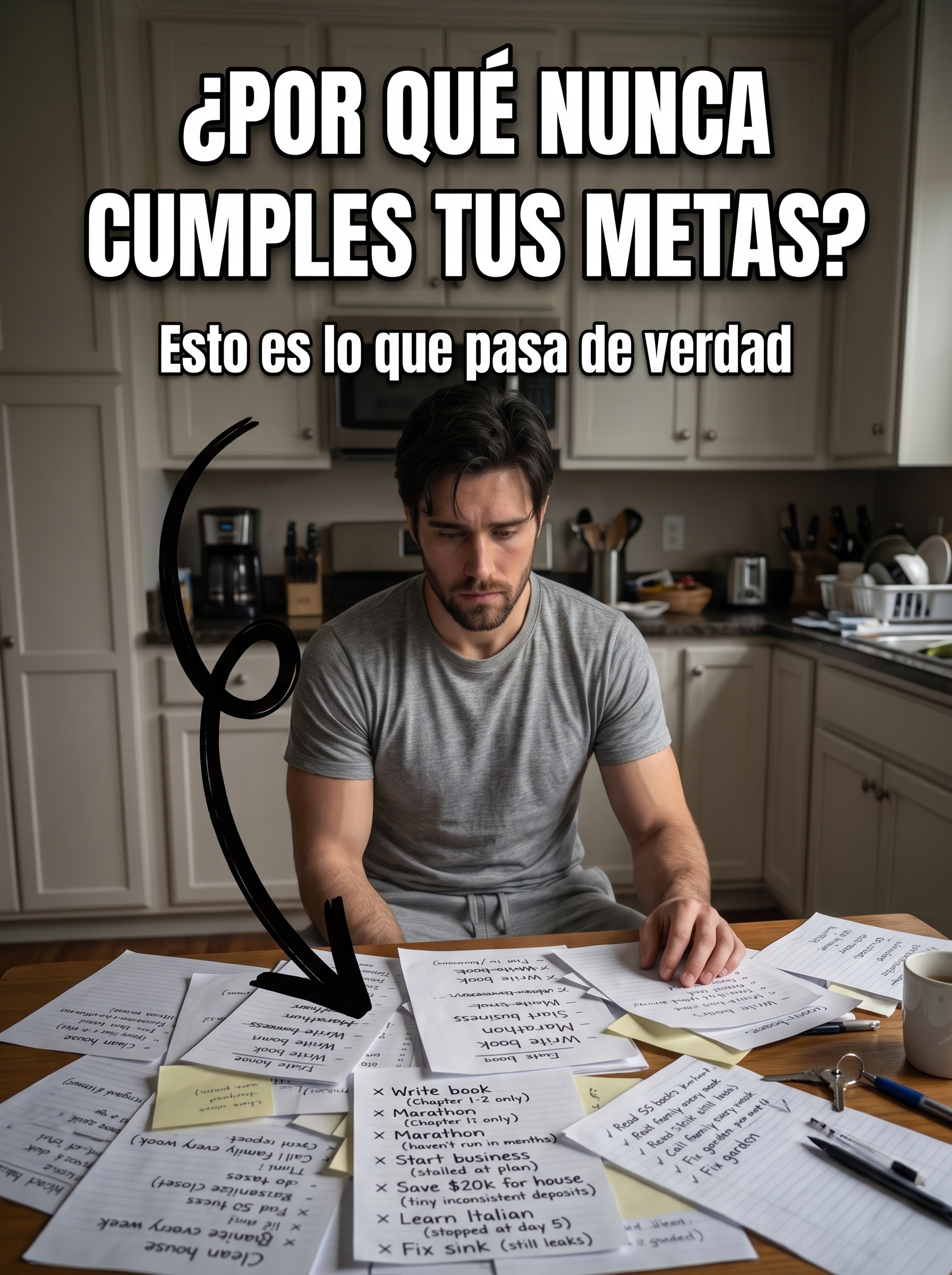 Escribir objetivos a mano